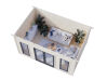 Palmako Gartenhaus AURELIA 12,7 m² - 446x300cm, 44 mm, inkl. Boden, Tür- u. Fenster Aluminium, natur + farbig