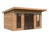 Palmako Gartenhaus AURELIA 12,7 m² - 446x300cm, 44 mm, inkl. Boden, Tür- u. Fenster Aluminium, natur + farbig