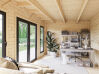 Palmako Gartenhaus AURELIA 16,7+7,9 m² - 889x300 cm, inkl. Seitendach 303 cm, 44 mm, inkl. Boden, Tür- u. Fenster Aluminium, natur + faarbig