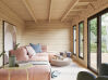 Palmako Gartenhaus AURELIA 19,2 m² - 670x300 cm, 2-Raum, 44 mm, inkl. Boden, Tür- u. Fenster Aluminium, natur + farbig
