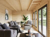 Palmako Gartenhaus AURELIA 19,2+7,9 m² - 973x300 cm, inkl. 2-Raum+Seitendach, 44 mm, inkl. Boden, Tür- u. Fenster Aluminium, natur + farbig