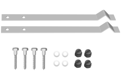 Bodenanker zum Einbetonieren Set 2x2=4 Stück für Piccoo, Minoo, Kidoo