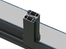 Palmako Gartenhaus SERENA 12,6 m² SET 1 - 420x320cm, 44mm , inkl. Boden, Schiebetür, natur + farbig