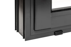 Palmako Gartenhaus SERENA 12,6 m² SET 1 ISO - 420x320cm, 44mm , inkl. Boden, Schiebetür Plus, natur + farbig