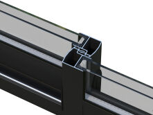 Palmako Gartenhaus SERENA 12,6 m² SET 2 ISO - 420x320cm, 44mm , inkl. Boden, Schiebetür Plus, natur + farbig