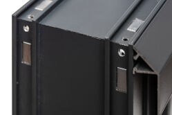 Palmako Gartenhaus SERENA 12,6 m² SET 2 ISO - 420x320cm, 44mm , inkl. Boden, Schiebetür Plus, natur + farbig