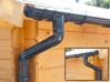 Rinnenset 100mm anthrazit 1 x 3,00 m inkl. 1 Fallrohr, inkl. Distanzkeile