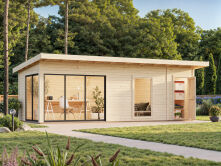 Gartenhaus ANDREA 21,1 m² - 735x300 cm, 44 mm,...