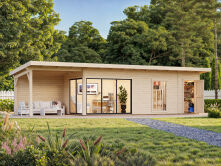 Gartenhaus ANDREA 21,1+7,9 m² ISO - 1038x300 cm, 44...