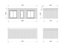 Palmako TINY Gartenhaus JOHANNA 31,8 m²  ISO,...