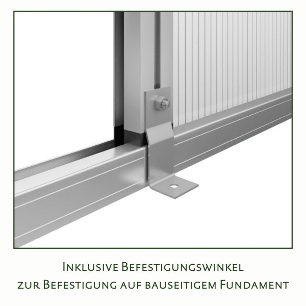 KGT Gewächshaus Modell Orchidee IV, moosgrün 2,97 x 4,29 x 2,33m