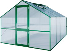 KGT Gewächshaus Modell Orchidee IV, moosgrün 2,97 x 4,29 x 2,33m
