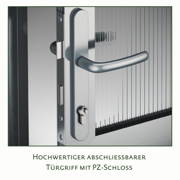 KGT Gewächshaus Modell Lilie IV, anthrazit-grau 2,97 x 4,29 x 2,68 m