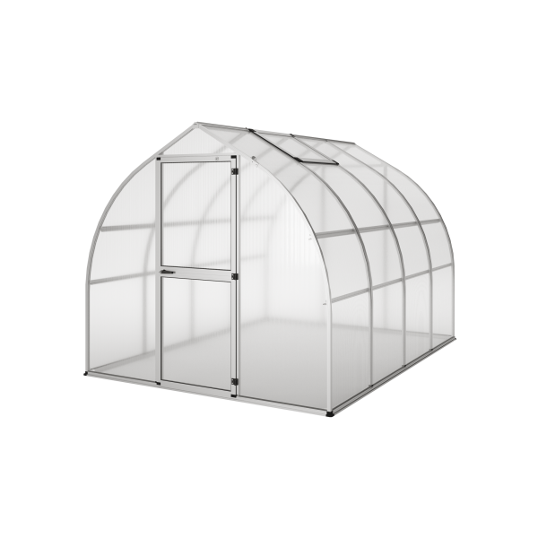 KGT Gewächshaus Modell Rhodo IV, blank 2,27 x 3,00 x 2,04 m