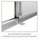 KGT Gewächshaus Modell Iris IV, blank 2,33 x 4,29 x 2,26 m