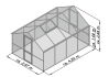 KGT Gewächshaus Modell Nelke IV, blank 2,97 x 4,29x 2,44 m
