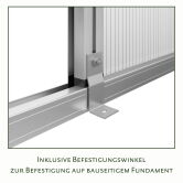 KGT Gewächshaus Modell Dahlie IV, tannengrün 2,97 x 4,29 x 2,76 m