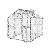 KGT Gewächshaus Modell Galant III anthrazit-grau HKP/HKP 2,16 x 3,08 x 2,38 cm