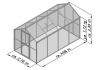 KGT Gewächshaus Modell Galant IV pressblank HKP/HKP 2,16 x 4,08 x 2,38 cm