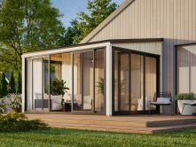 Palmako Terrasenüberdachung Glashaus LUMI 11,6...