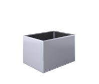 Aluminium-Hochbeet 130, Profilsystem pressblank