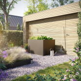 Aluminium-Hochbeet 130, Profilsystem anthrazit-grau