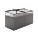 Aluminium-Hochbeet 210, Profilsystem anthrazit-grau