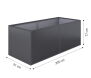 Aluminium-Hochbeet 210, Profilsystem anthrazit-grau