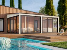 Palmako Terrasenüberdachung Glashaus LUMI 23,3...