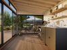 Palmako Gartenhaus Glashaus SAGA 11,6 m²  ISO - 420x297 cm, Schiebetür Plus, natur + farbig