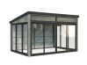 Palmako Gartenhaus Glashaus SAGA 11,6 m²  ISO - 420x297 cm, Schiebetür Plus, natur + farbig