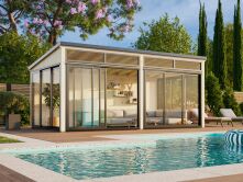 Palmako Gartenhaus Glashaus SAGA 16,2 m² - 582x297...