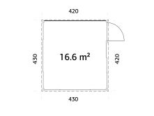 Palmako Gartenhaus Glashaus SAGA 16,6 m² - 420x420...