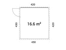 Palmako Gartenhaus Glashaus SAGA 16,6 m²  ISO -...