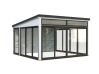 Palmako Gartenhaus Glashaus SAGA 16,6 m²  ISO - 420x420 cm, Schiebetür Plus, natur + farbig