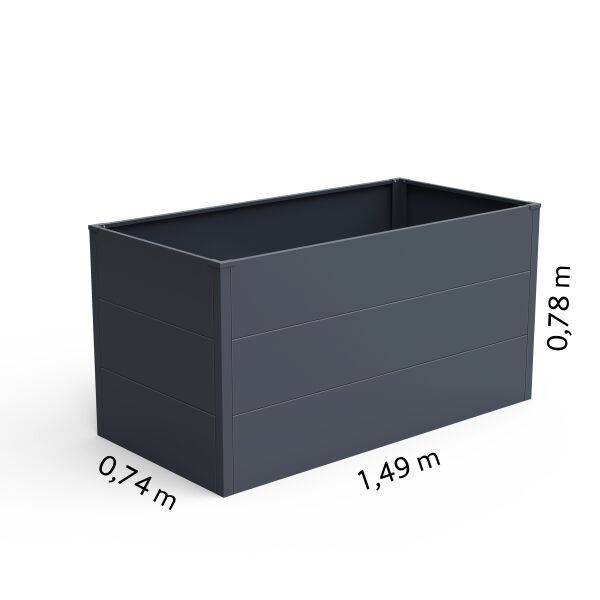 Hochbeet UrbanGrow L 149x74x78 cm