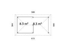 Palmako Pavillon BIANCA 16,6 m²  SET 110 - 588x300...