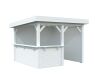 Palmako Pavillon LENNA 8,3 m²  SET 303 - 300x300 cm, natur + farbig