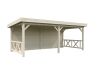 Palmako Pavillon LENNA 16,6 m²  SET 308 - 588x300 cm, natur + farbig
