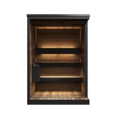 Sauna HIKI S 149x202 cm, Vollglasfront, inkl. Dacheindeckung schwarz, Bausatz, Thermo-Holz