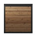 Sauna HIKI L 229x229 cm, Vollglasfront, inkl. Dacheindeckung schwarz, Bausatz, Thermo-Holz