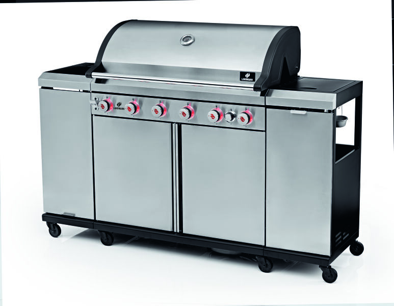 Landmann Gasgrill 6.1 MAXX edelstahl inkl. Grillplatte