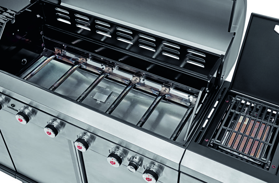 Landmann Gasgrill 6.1 MAXX edelstahl inkl. Grillplatte