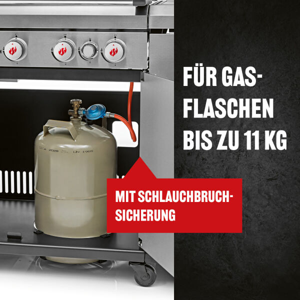 Landmann Gasgrill 6.1 MAXX edelstahl inkl. Grillplatte