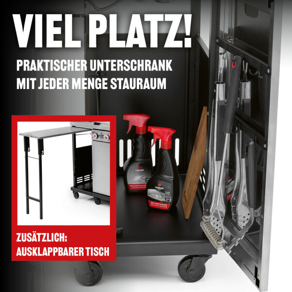 Landmann Gasgrill 6.1 MAXX edelstahl inkl. Grillplatte