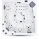 HANSCRAFT® Whirlpool/Jakuzzi OKA 4 ONYX Pearl White/Dark Stone - PREMIUM -