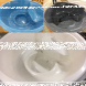 Hot Tub DeLux GRAU gestrichen / GFK - Einsatz blau / V2A Ofen inkl. LED, Whirlpool und mit Premium Leder Deckel, ø 200 cm, mit integriertem Aussenofen, Thermoholz beplankt und gestrichen in grau