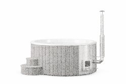Hot Tub DeLux GRAU gestrichen / GFK - Einsatz weiß...