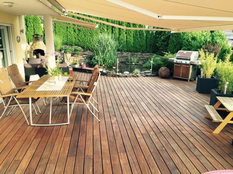 Cumaru Terrassendiele 21x140x3050 mm, Oberfläche beidseitig glatt