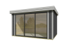 Lasita Maja Gartenhaus BUSTANI 2 - 380x280 cm, 28 mm, Schiebetür, naturbelassen